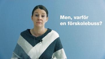 Två förskolebussar på gång till Växjö