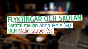 Samtal om flyktingar och skolan